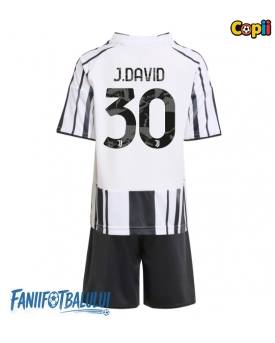 Juventus Jonathan David #30 Echipament de Fotbal Replică 2025-26 Copii Acasa (+ Șorturi)